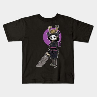 Purple Skull Samurai Kids T-Shirt